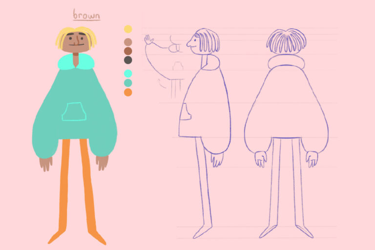 character design of a man